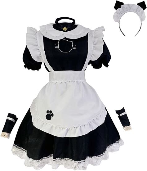 buy women s maid outfit cute girl cosplay french apron maid fancy dress costume halloween