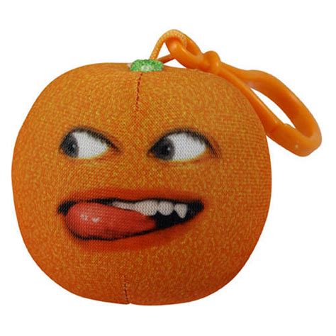 Annoying Orange Talking Plush Keyring Clip On Nyah Nyah Orange At
