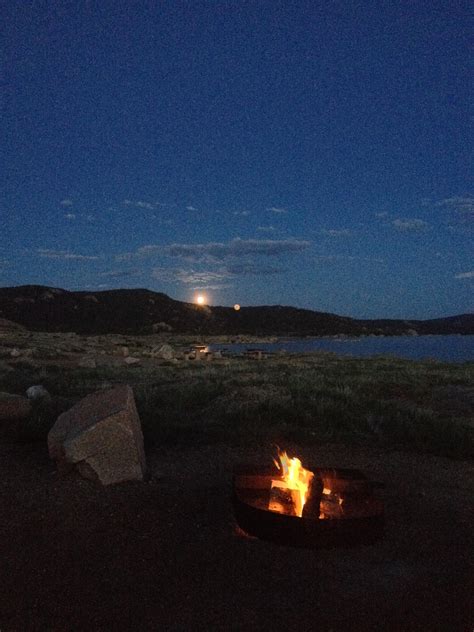 Sun setting behind me, moon rising in front of me. 11 mile ...