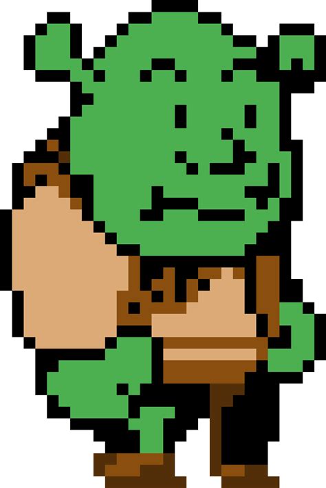 Shrek Shrek Pixel Art Transparent Clipart Large Size Png Image Pikpng