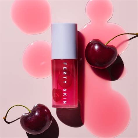 fenty skin présente cherry treat conditioning strengthening lip oil