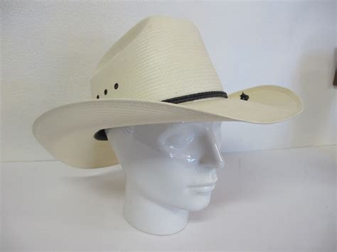 Straw Cowboy Hat Stetson Panama Straw Hat X8 Etsy