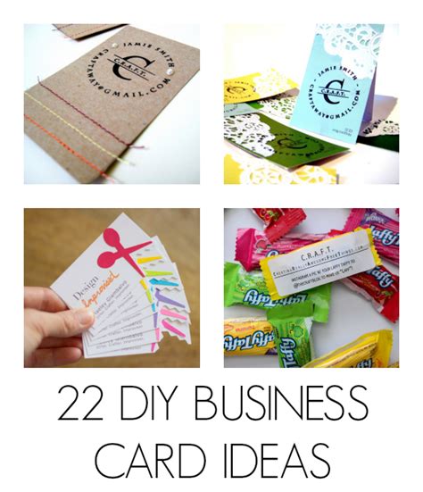 Diy Business Cards Craft Business Cards Diy Templates Crafty
