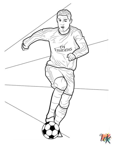 Cristiano Ronaldo Coloring Pages For Kids -ColoringPagesWK