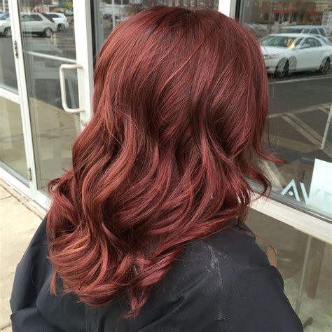 Pretty Red Hair Color By Savannah Shahan Aveda Haircolor Redhair