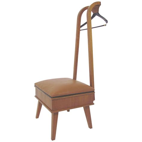 Valet chair gentleman's butler chair. Mid-Century Modern Studio Made Valet Chair in Walnut and ...