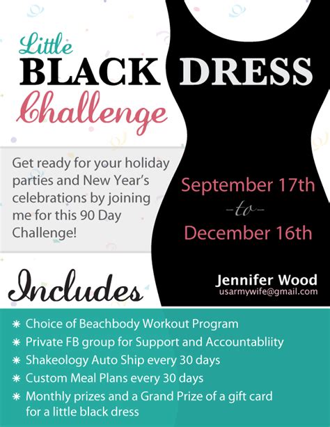Jennifer Wood Fitness Operation Little Black Dress 90 Day Challenge