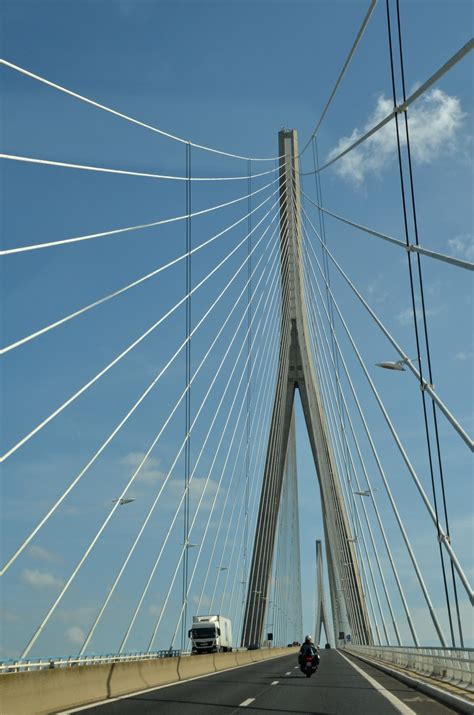 Free Images Highway River Suspension Bridge France Line Mast