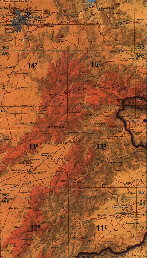 1up Travel Maps Of Afghanistankabul Khowst Khost Region