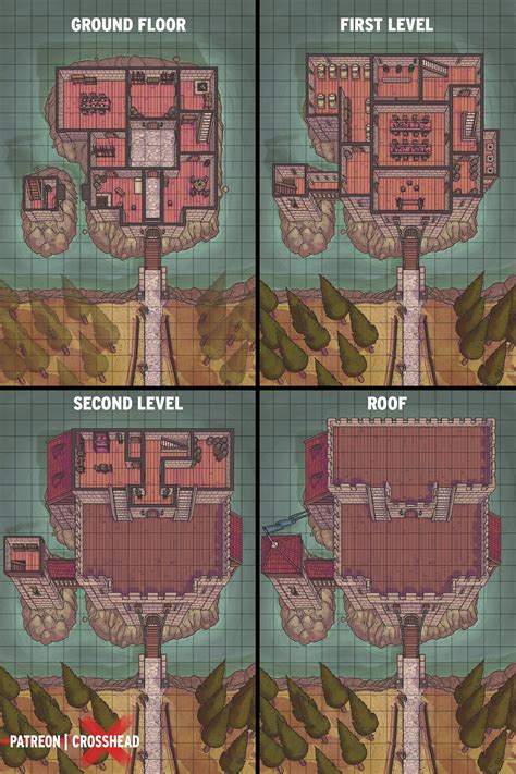 A castle on a lake : r/dndmaps