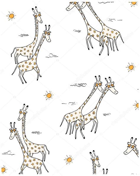 Cute Giraffes Pattern Stock Vector Image By ©depositphotos01 97188298