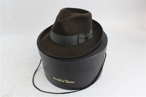 John B Stetson Leather Hat In Box Property Room