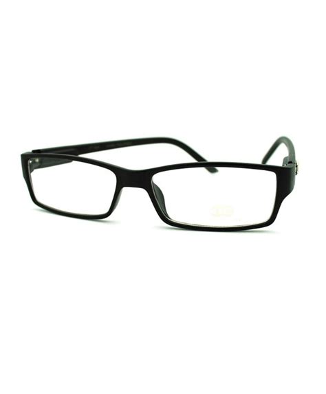 Classic Rectangular Frame Glasses Clear Optical Lens Eyeglasses Matte