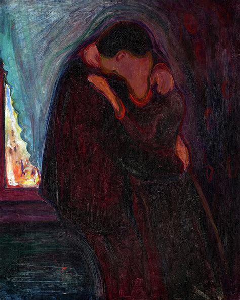 The Kiss Circa 1897 Painting By Edvard Munch Fine Art America