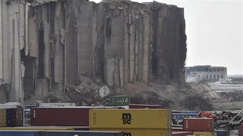 Part Of Beirut Port Silos Damaged In 2020 Blast Collapses