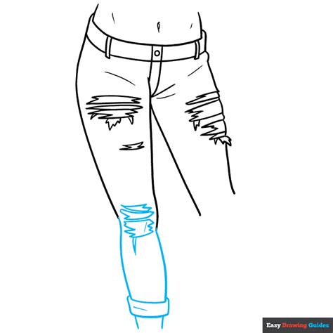 How To Draw Anime Ripped Jeans Easy Step By Step Tutorial