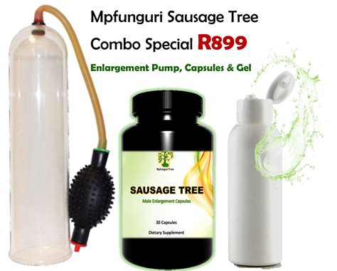 Mpfunguri Tree Capsules Enlargement Pump And Free Enlargement Gel Combo