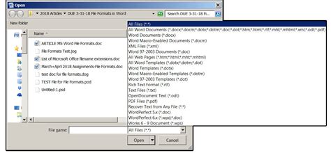 Microsoft Word How To Open Or Import Other File Formats Pcworld