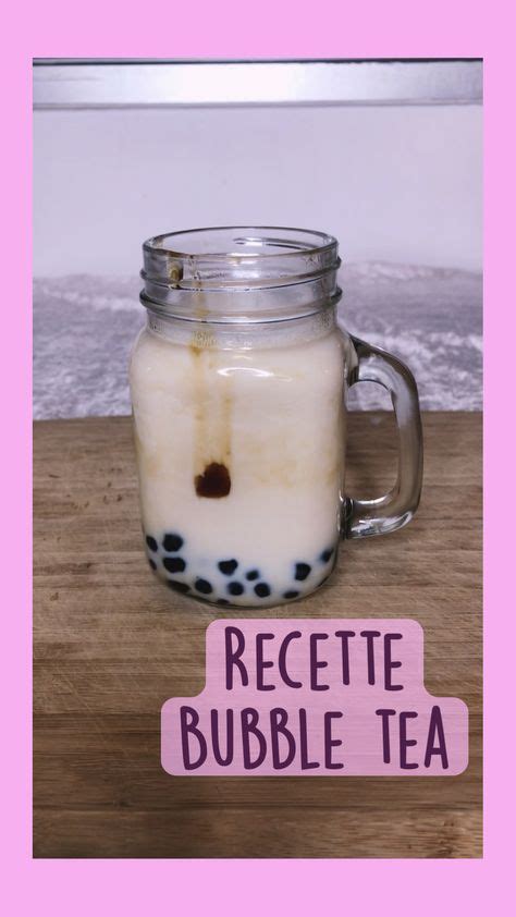 Recettes de bubble tea maison