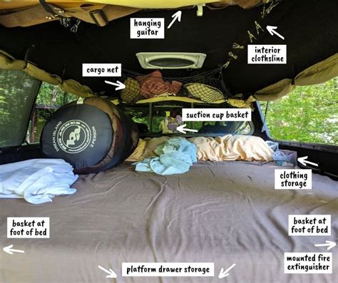 Truck Bed Camper Interior Organization And Space Saving Storage Ideas