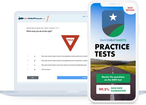 CA Driver S License Cheat Sheet Practice Test Bundle