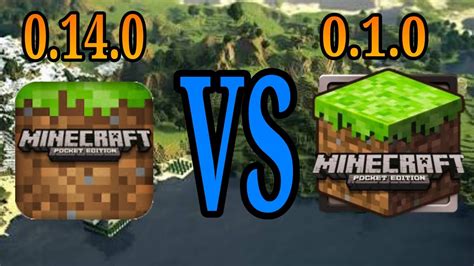 minecraft pe 0 14 0 vs minecraft pe 0 1 0 tilado