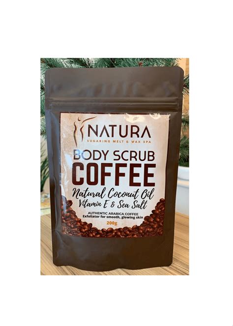 Coffee Body Scrub Natura Sugaring Melt And Wax Spa