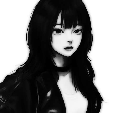 Gothic Anime Girl Dark Anime Girl Anime Art Girl Digital Art Anime
