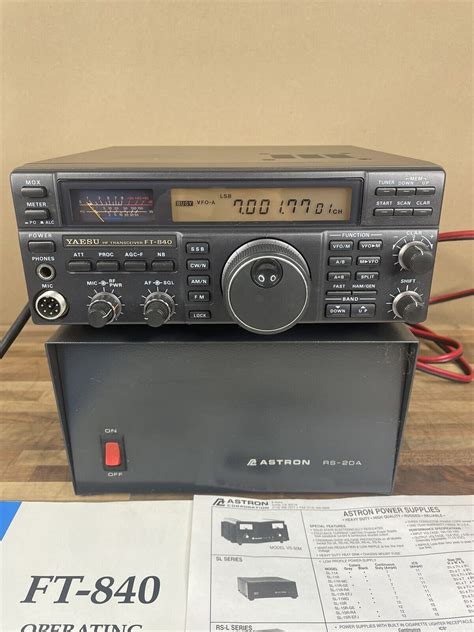 Yaesu Ft 840 Transceiver And Astro Rs 20 Both With Original Box And