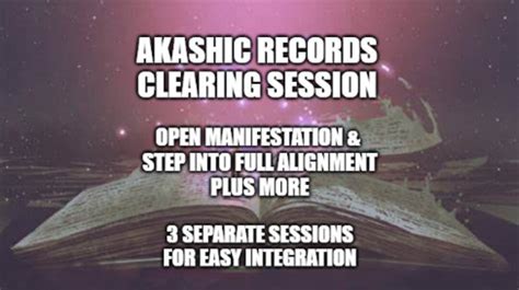 Akashic Records Clearing Session Open Manifestation And Step Into Full