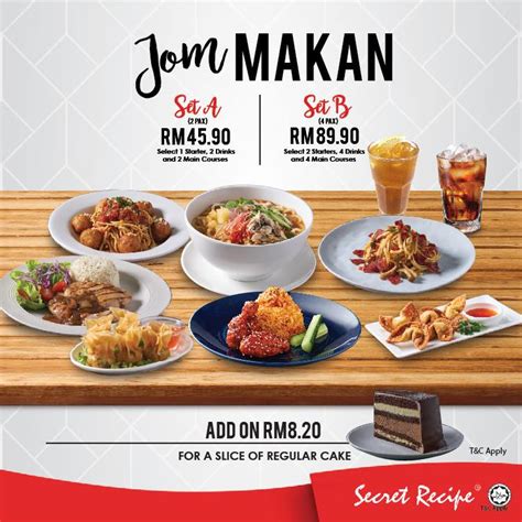 Khed kheddy ocampooиюль 12, 2012. Secret Recipe JOM MAKAN 2 Set Hanya RM45.90 - Saving Kaki ...