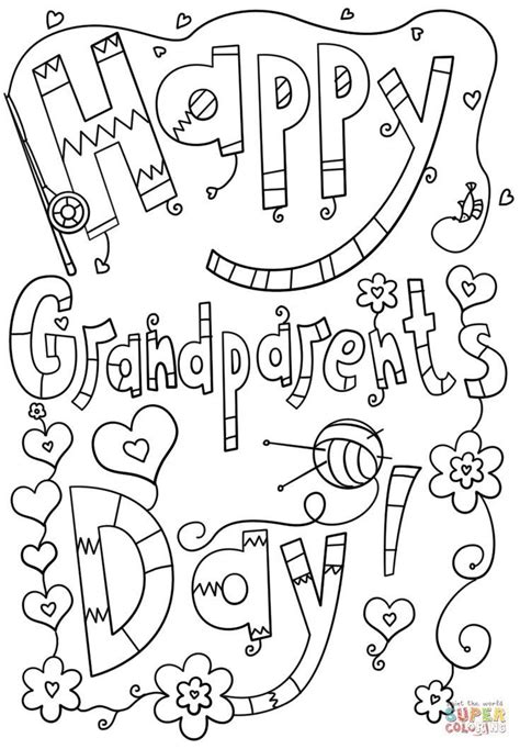 Print Off a Free Grandparents Day Coloring Page: Free Grandparent's Day