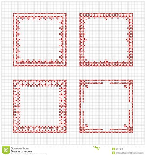Dmc scandinavian cross stitch book color pages great patterns. Scandinavian Style Cross Stitch Pattern Stock Vector ...