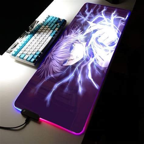 Generic Hunter X Hunter Killua Zoldyck Led Mouse Pad Gaming Setup