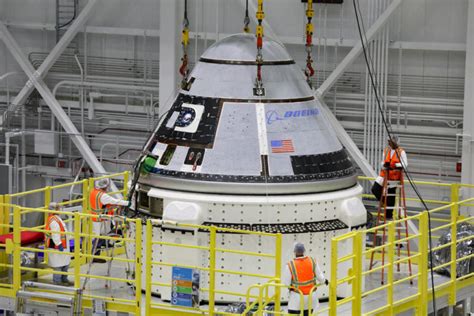 boeing starliner crew capsule coming together for uncrewed maiden test flight to iss in december