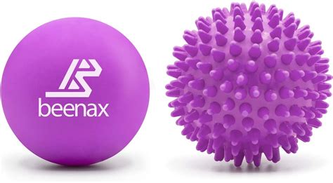 Beenax Lacrosse And Spiky Massage Ball Set Perfect For Trigger Point Therapy Myofascial Release