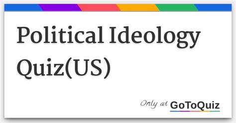 Political Ideology Quizus