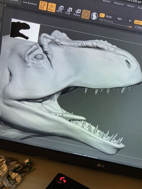 Toski On Twitter Working On This Allo My First Time Using Zbrush