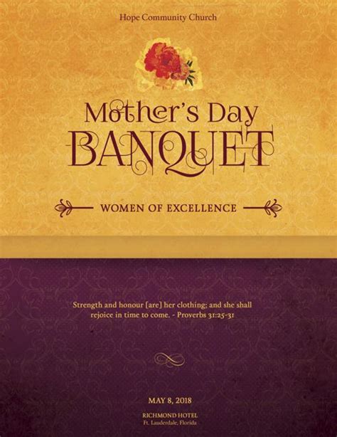 Ideas for mother's day program in church service. Church Anniversary Service Program Large Template by ...