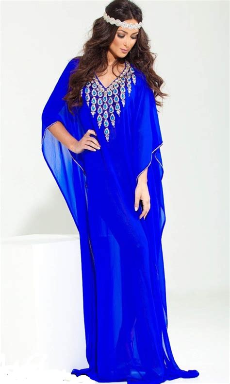 Kaftan Dress Blue Evening Dresses Royal Blue Evening Dress Maxi Dress Wedding