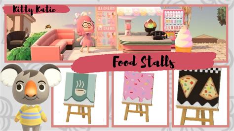 Animal Crossing New Horizons Custom Design Codes for Food Stalls! - YouTube