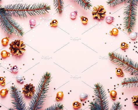 Free Download Pastel Pink Christmas Background Fe Holiday Photos