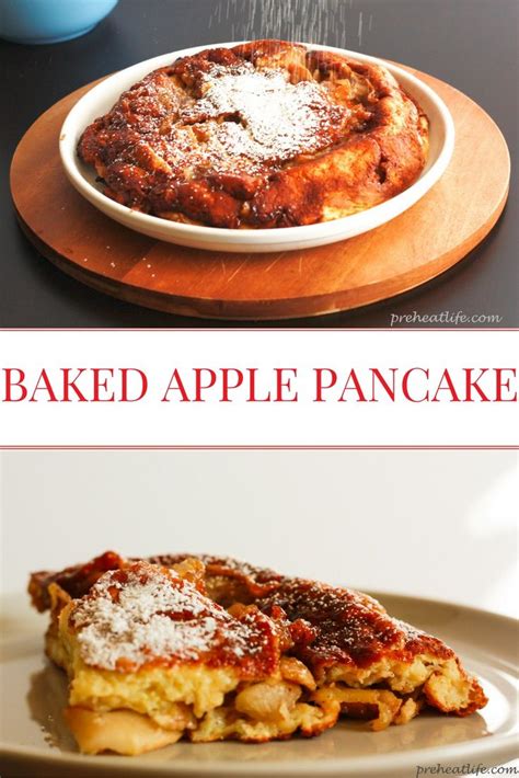 Baked Apple Pancake Recipe Baked Apple Pancake Apple Pancakes