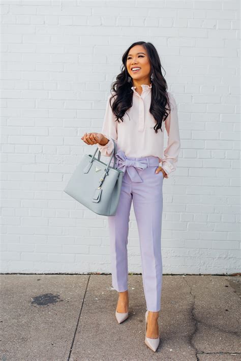 How To Style Lavender Pants For Spring Color And Chic