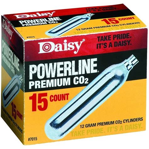 Daisy Powerline Premium 12 Gram CO2 Cylinders 15 Count 997015 611