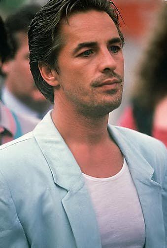 Short and wavy hair looks great with french bangs. What now? | Don johnson, American actors, Miami vice