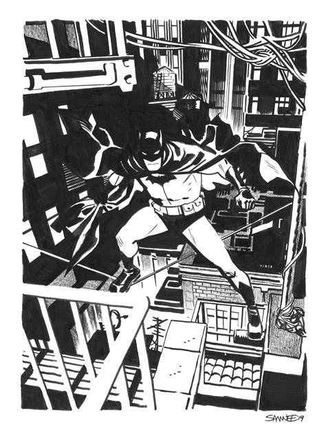 Batman By Chris Samnee In Roland Lims Commissions Pin Ups Comic Art