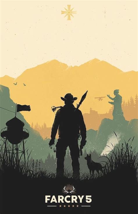 Far Cry Minimal Poster Shooting FPS Game Art Full Page Etsy