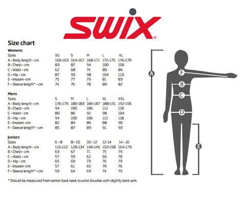 Youth Ski Pole Size Chart