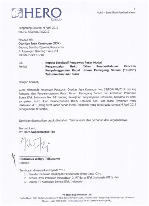 Kedua jenis surat ini memiliki peruntukan tersendiri dan tidak bisa digunakan pada sembarang tempat. Contoh Surat Undangan Rapat Umum Pemegang Saham - Contoh ...